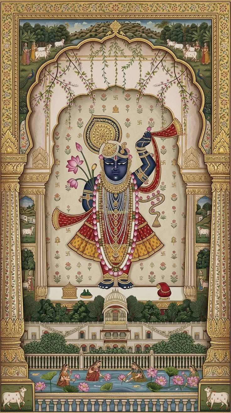 Decorated Shrinathji darshan